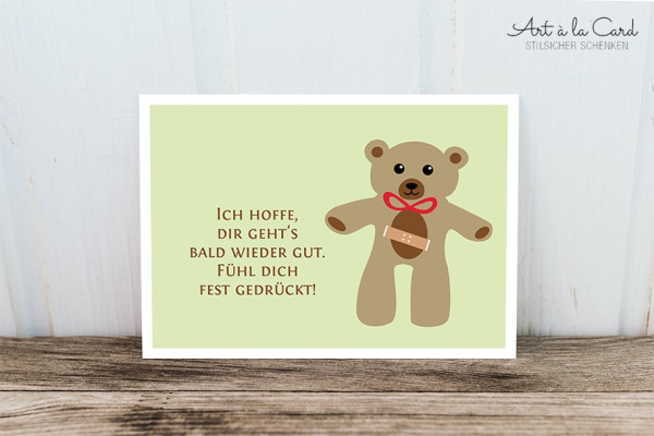 Postkarte Teddy von Art a la Card